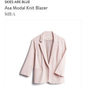 Skies Are Blue Stitchfix Knit Blazer